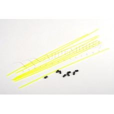 Tubo de antena amarelos c/ Topos pretos (8un.) Answer-RC